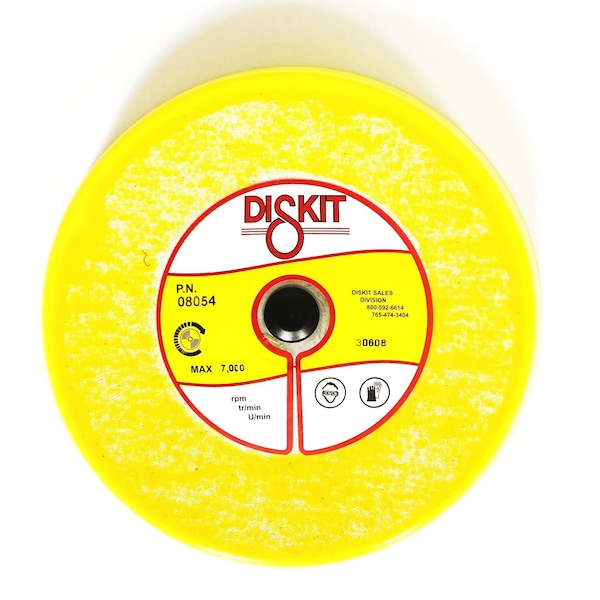 Diskit Diskit Abrasive Sanding Pad 08054: Medium, 8", PSA, 0 Hole, Slant Profile MADE IN USA 08054 - main