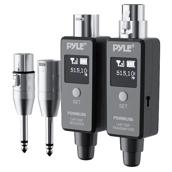 Pyle Multifunctional UHF Wireless XLR Adapter System, Transmitter And Receiver For Dynamic Microphones And PDWMU90 - main
