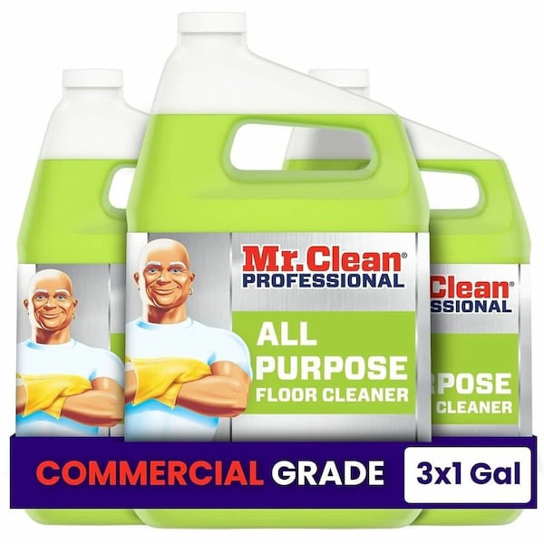 Proctgambl Mr. Clean, Finished Floor Cleaner, Lemon Scent, One Gallon Bottle, 3PK 02621CT - main