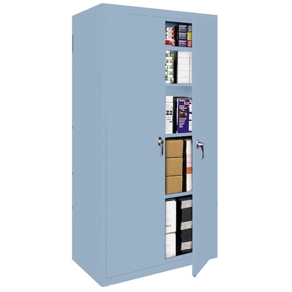 Steel Cabinets Usa Storage Cabinet, 72 in H, 36 in W, Denim Blue, 4 Shelves FS-36-DB - main
