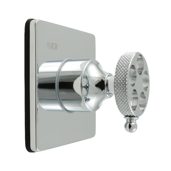 Kingston Brass Single-Handle Three-Way Diverter Valve with Square Trim Kit, Polished Chrome KS3041RKX - main