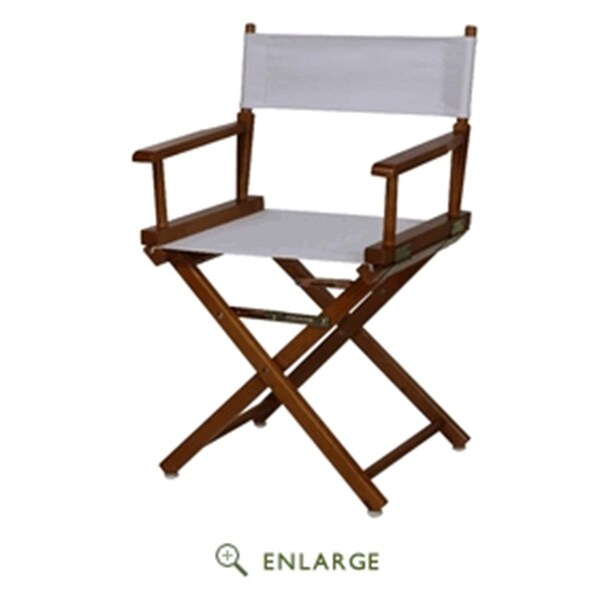 Casual Home 200-55-021-29 18 in. Directors Chair Honey Oak Frame with White Canvas 200-55/021-29 - main