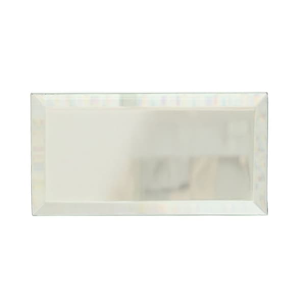 Apollo Tile Glister 3 in. x 6 in. Polished Clear Glass Subway Wall Tile 5 sq. ft./case, 40PK APLMR88CLR36A - main