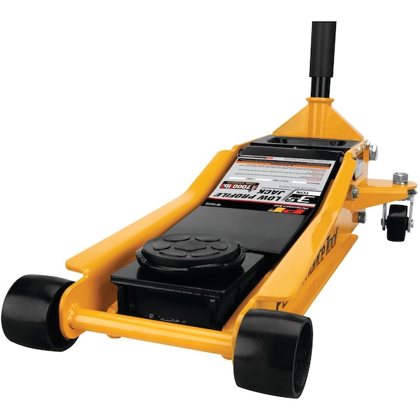 Performance Tool 3-1/2 Ton Low Profile Floor Jack, Double Pump, Lift Range 3-5/8 to 20.5 in. W1645 - main
