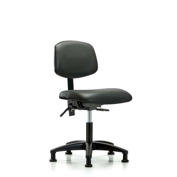 Blue Ridge Ergonomics Vinyl Chair, Desk, Tilt, Glides, Carbon BR-VDHCH-RG-T1-A0-RG-8823 - main