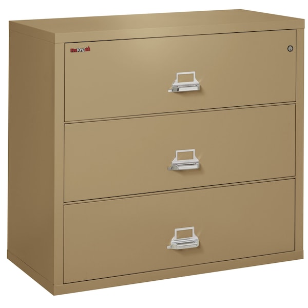 Fireking 3 Drawer, 1 Hr Fire & Impact Rated, 44" Wide Lateral Sand 3-4422-CSA - main