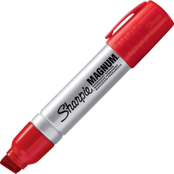 Sharpie Magnum Permanent Marker, Broad Chisel Tip, Red 44002 - main