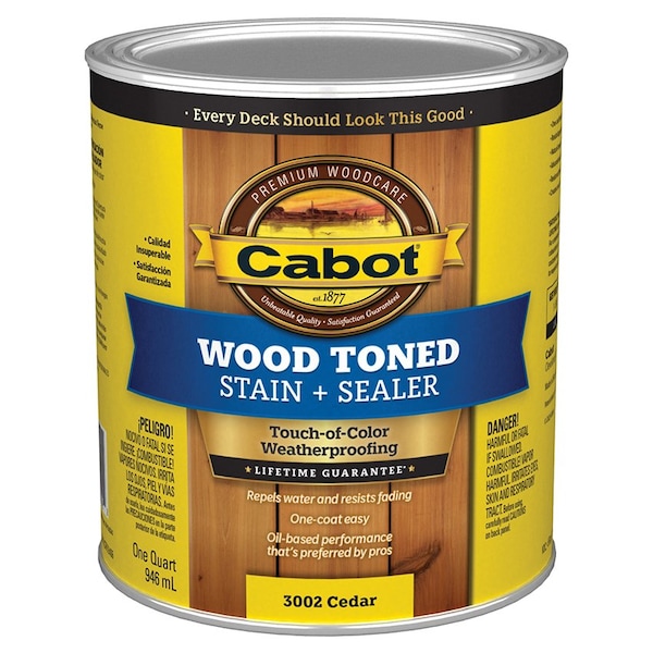 Sw Valspar Cabot, Mccloskey, Valspar Pt 1 Qt Cabot 3002 Cedar Wood Toned Deck & Siding Stain 3000 - main