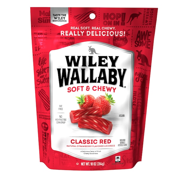 Wiley Wallaby Licorice Red 10 oz., PK10 121110 - main