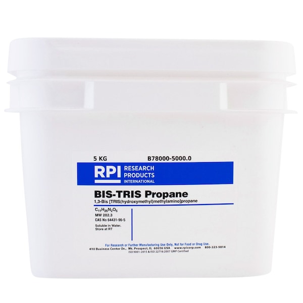 Rpi BIS-TRIS Propane 1, 3-Bis TRIShydroxymethylmethylaminopropane, 5 Kilograms B78000-5000.0 - main