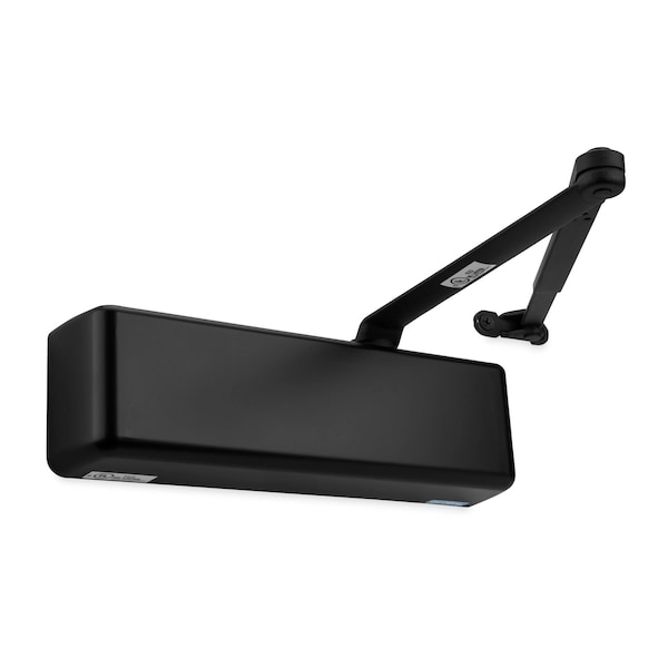 Trans Atlantic Co. Tri-Packed Adjustable Streamline Commercial Full Cover Grade 1 Door Closer in Black - Sizes 2-6 DC-70BC-BK - main
