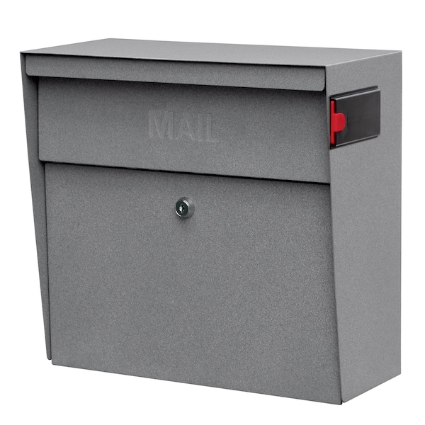 Mail Boss Metro Locking Wall-Mount Mailbox, Granite, 14/16-Gauge Steel 805939 - main