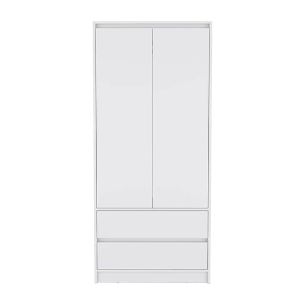 Homeroots 32" White Two Drawer Combo Dresser 524957 - main