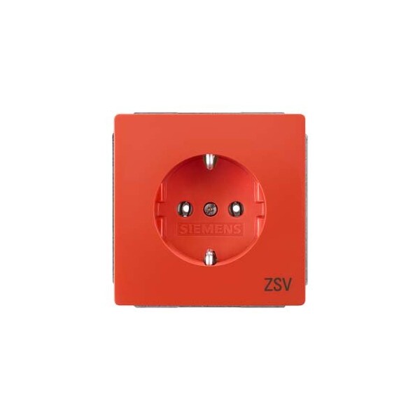 Siemens DELTA style orange SCHUKO socket outlet 10/16 A 5UB1816 - main