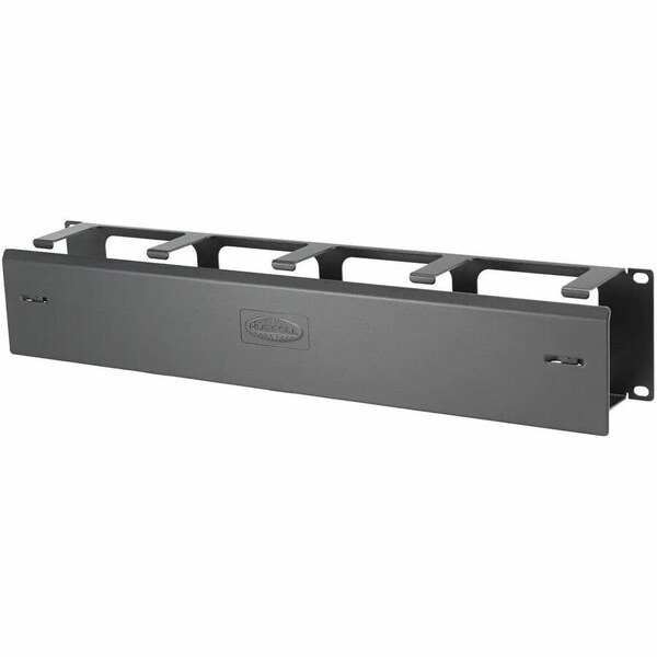 Hubbell Premise Wiring CABLE MANAGEMENT HORIZONTAL, 2U, 3"EXT, W/ COVER, BLACK HS23C - main