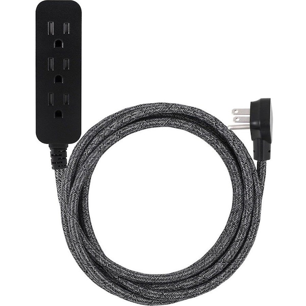 Jasco Outlet Strip, Surge, 10 ft, Black, Gray 43013 - main