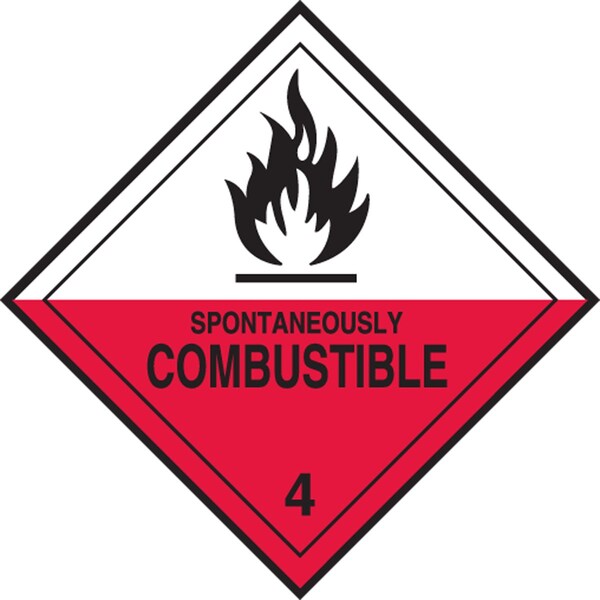 Accuform DOT SHIPPING LABELS HAZARD CLASS 4 MSL403EV2 - main