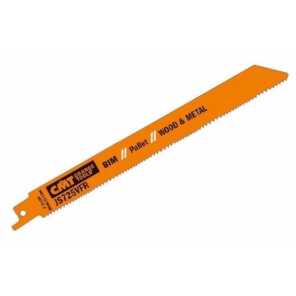 Cmt RECIPROCATING SAW BLADES for WOOD&METAL (BIM) 8inx 8-12TPI (20-PCS.) JS725VFR-20 - main