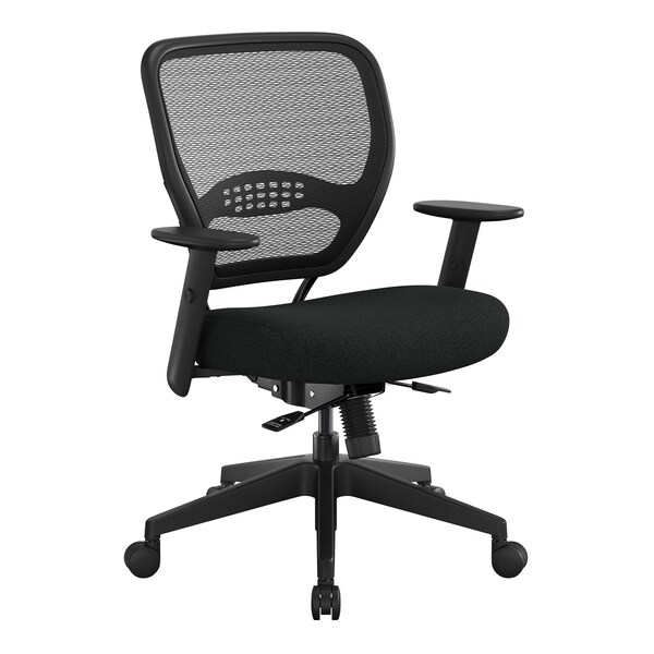 Space Seating 55 Series Air Grid and Mesh Office Chair, Freeflex Coal 5500SL-30 - main