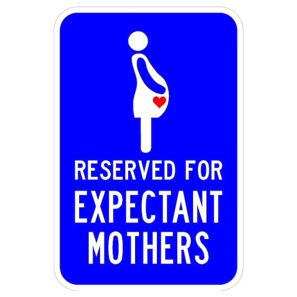 Sign Solutions Usa Parking Sign, 12 in W, Aluminum Sign, Blue DCS06DWT1218CUS00190 - main