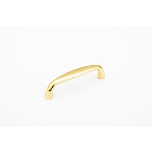 Schaub 3in Center to Center Traditional Cabinet Pull Bright Brass Finish 721-03 - main