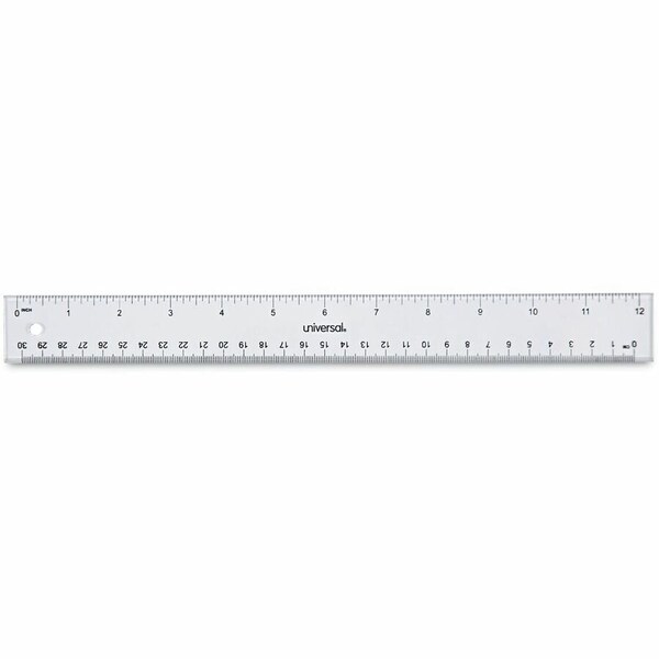 Universal 12 in. Acrylic Plastic Ruler, Clear 59022 - main