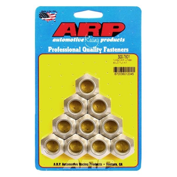Whole-In-One 300-7801 0.62 x 18 in. Nascar Wheel Stud Nut Kit - Set of 10 WH3622009 - main