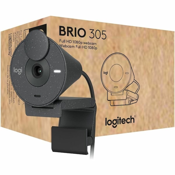 Logitech BRIO 305 Webcam - 2 Megapixel - 30 fps - Graphite - USB Type C 960001414 - main