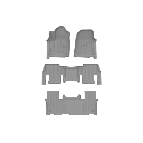 Weathertech Grey, Front and Rear and Rear FloorLiner HP 461704-1-2-3IM - main