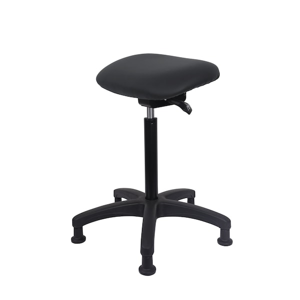 Blue Ridge Ergonomics Vinyl Sit-Stand - Standing Height with Stationary Glides in Charcoal Trailblazer Vinyl VSTSS-RG-NF-RG-8605 - main