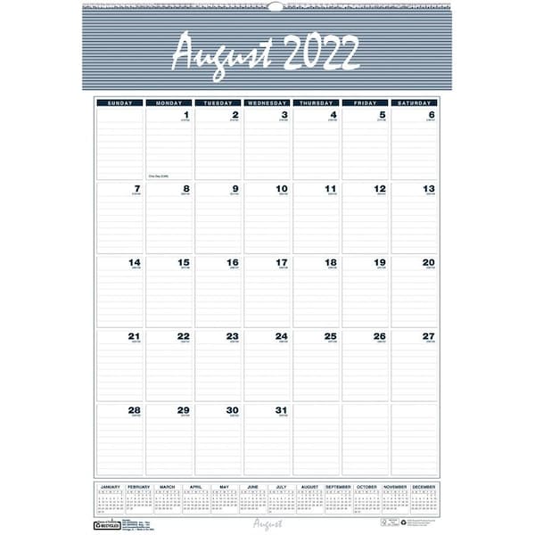 House Of Doolittle Bar Harbor Academic Wall Calendar, 22inL, 15.5inW 353 - main