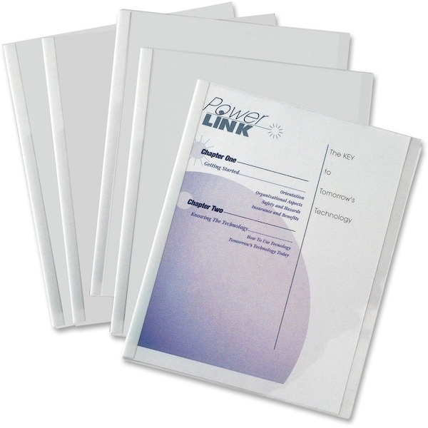 C-Line Products CLI32557 Report Covers- w- Binding Bars- Clear Vinyl 32557 - main