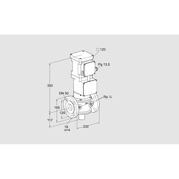 Honeywell Kromschroder VLV, MTR, GAS, VK 50F40ZW6A93DS KS85313044 - main