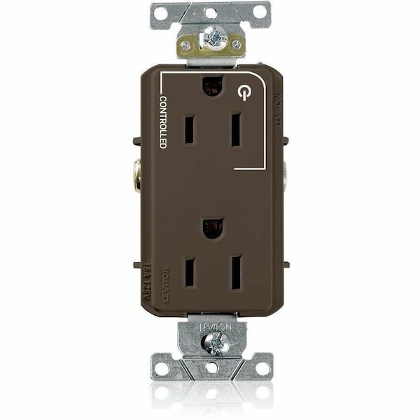 Leviton Controlled Decora Plus Duplex Receptacle 15 Amp, 125 Volt 16252-1P - main