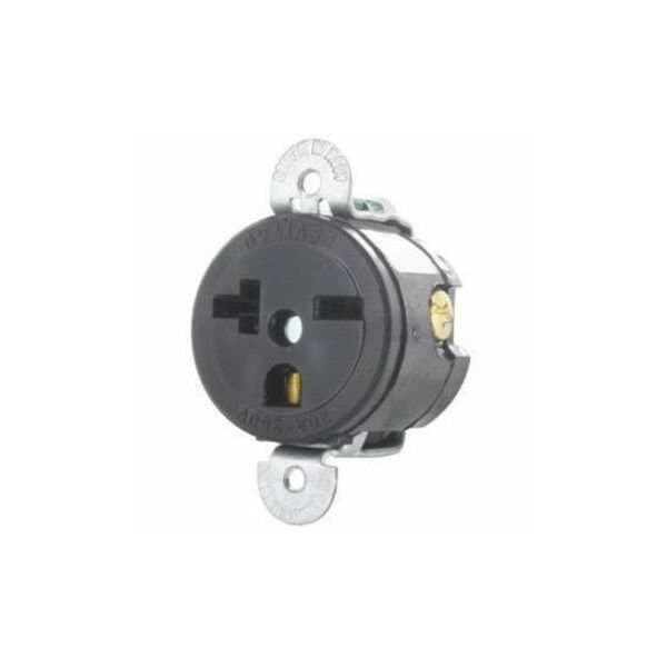 Leviton Commercial Grade Single Receptacle, 20 Amp, 250 Volt 5458-SS - main