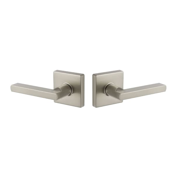 Emtek Residential Door Levers Passage Satin Nickel EE3120CLPSN - main
