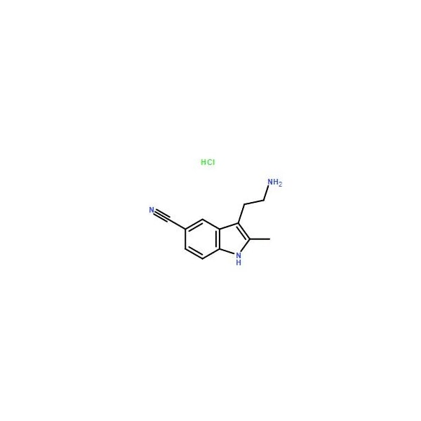 Ak Scientific 3-(2-Amino-ethyl)-2-methyl-1H-indole-5-carbonitrile hydrochloride (250mg), CAS 1049737-40-7 1932AJ-250mg - main