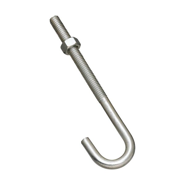 National Mfg 0.31 x 5 in. Zinc Plated J-Bolt 5706676 - main