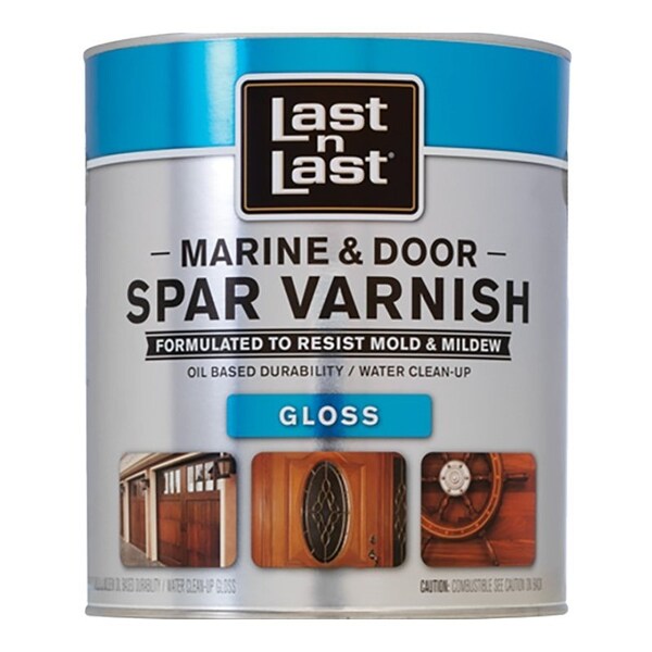 Absco Qt Gloss Last N Last Marine & Door Waterborne Spar Varnish 275 VOC 94004 - main