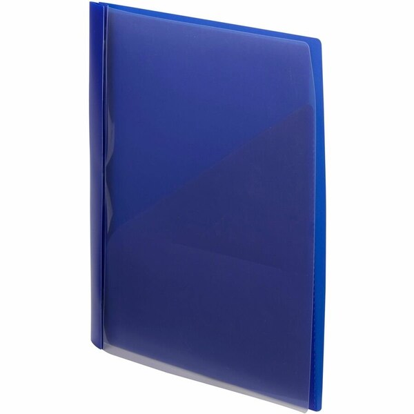 Smead Clear Front Poly Report Cover With Tang Fasteners, 8-1/2 x 11, Blue, 5/Pack 86011 - main