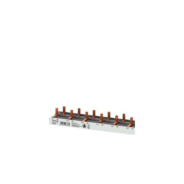 Siemens compact Pin Busbar 10mm2 connection: 3p/N compact device 1 MW + auxiliary 5ST3777-0 - main