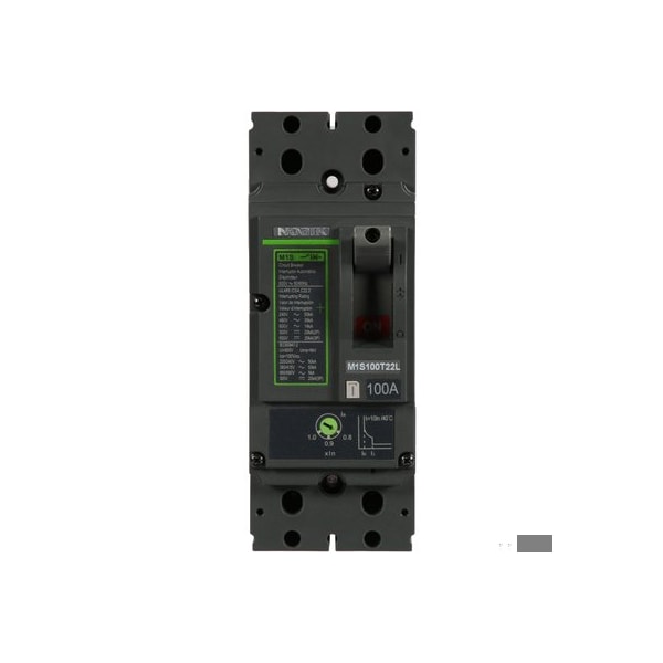 Noark MCCB - 1102303 - UL489 - M1 frame - 2P2d - 15A rated - lug connections - 600Vac M1H15T22L - main