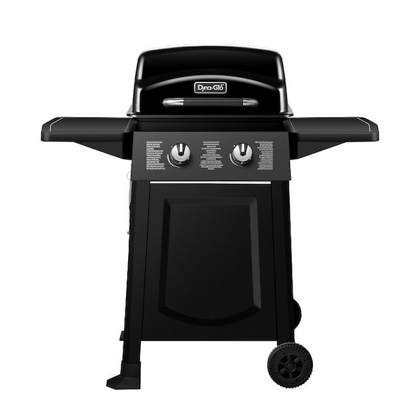 Dyna-Glo -D Gas Grill, 20,000 Btu , Propane, 2-Burner, 310 sq-in Primary Cooking Surface, Black DGB300CNP - main