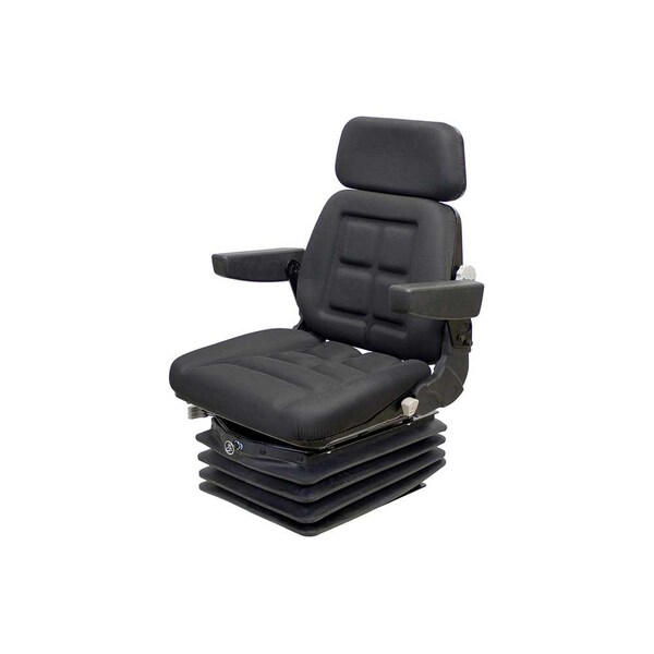 Uni Pro 1045 Air Suspension Seat, 12-Volt, Black Fabric 8241 - main
