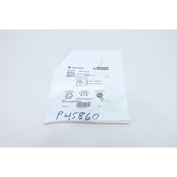 Allen Bradley INDUCTIVE PROXIMITY SENSOR 5MM 8.2V-DC 871C-DH5M18-D4 - main