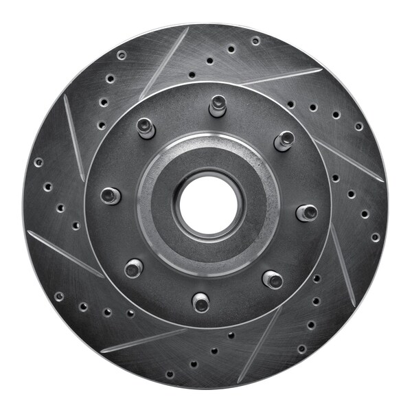 Dynamic Friction Co DFC Brake Rotor - Drilled and Slotted - Silver 631-54201L - main