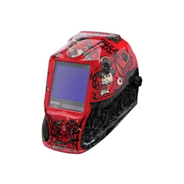 Lincoln Electric Welding Helmet, Mojo Graphic, Black/Red K3101-4 - main
