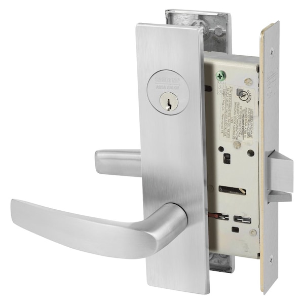 Sargent Grade 1 Office or Entry Mortise Lock, B - Lever, LW1 - Escutcheon, Field Reversible, Conventional C 8205 LW1B 26D - main