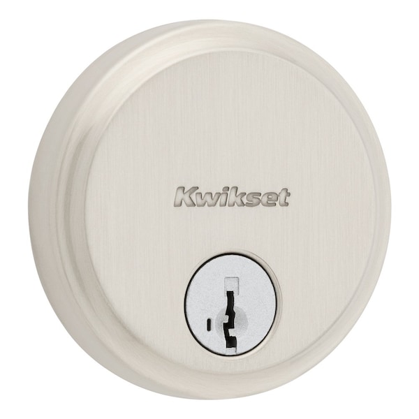 Kwikset Residential Deadbolts Single Cylinder Reversible Satin Nickel 258-15S.STRKP - main
