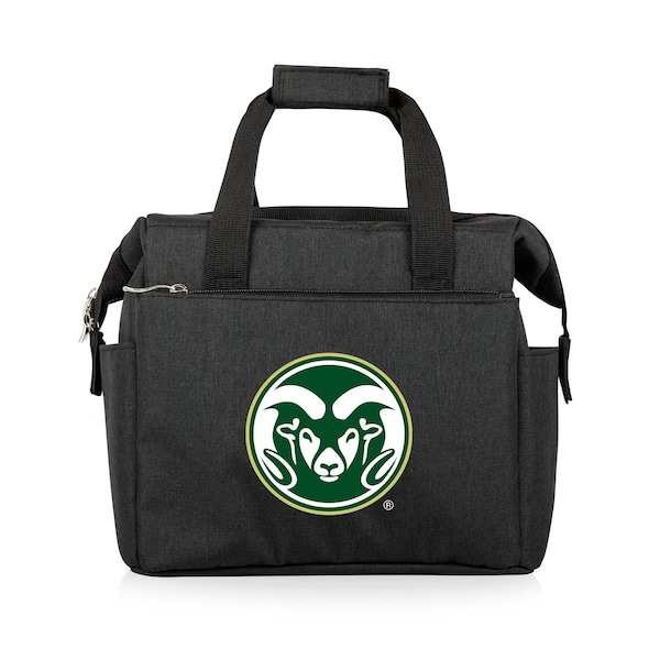 Picnic Time Family Of Brands NCAA Colorado State Rams On The Go Lunch Bag Cooler - Soft Cooler Lunch Box, Black 510-00-179-134-0 - main